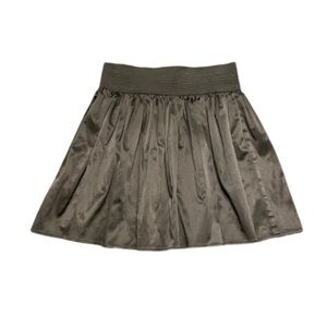 Grass Collection | Beautiful Black Pleated Skirt with Exposed Back Zipper